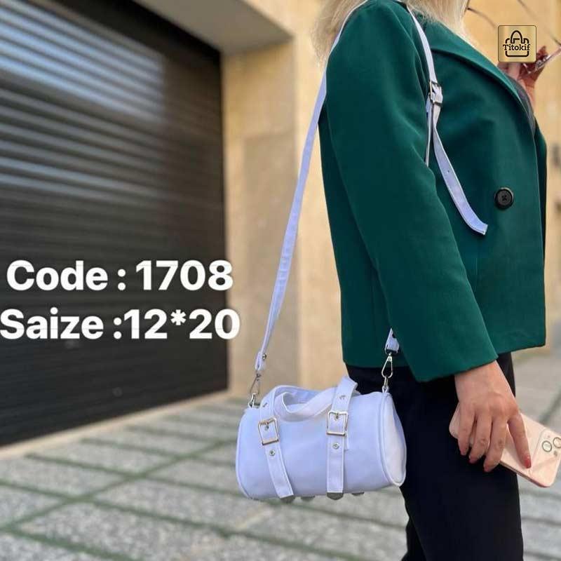 کیف دستی نانسی طرح استوانه ای کد 1708