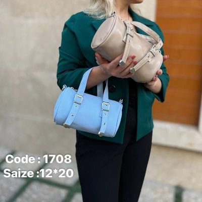 کیف دستی نانسی طرح استوانه ای کد 1708
