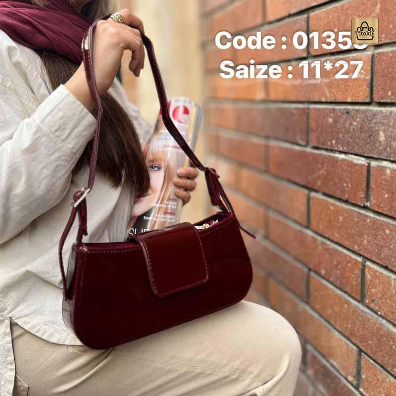 کیف دوشی دخترانه ورنی کد 01353