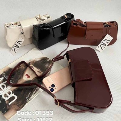 کیف دوشی دخترانه ورنی کد 01353