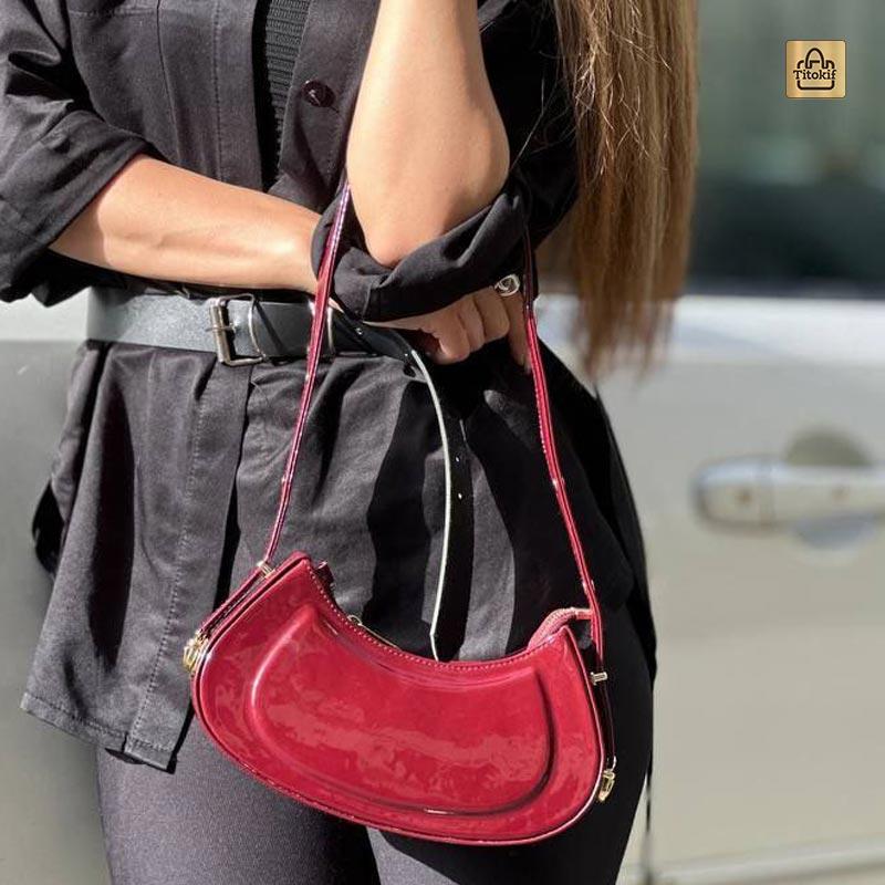 کیف دوشی دخترانه ورنی کد 0275