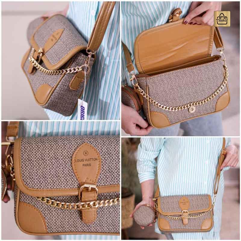 کیف دوشی دخترانه لویی ویتون کد 1606