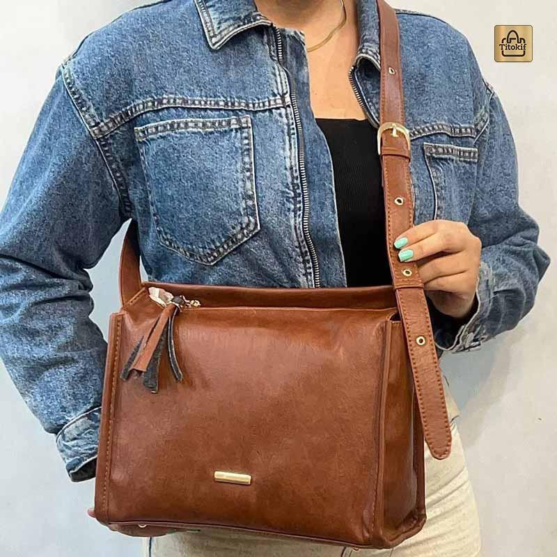 کیف دوشی زنانه سایز بزرگ کد 969