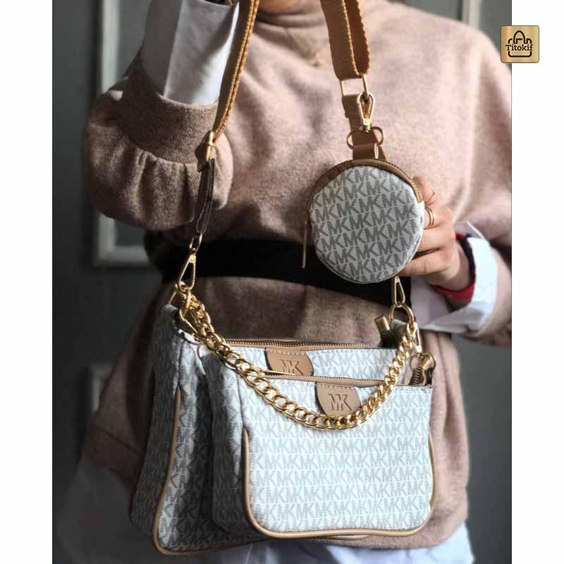 کیف دوشی دخترانه سه تکه مدل مارک