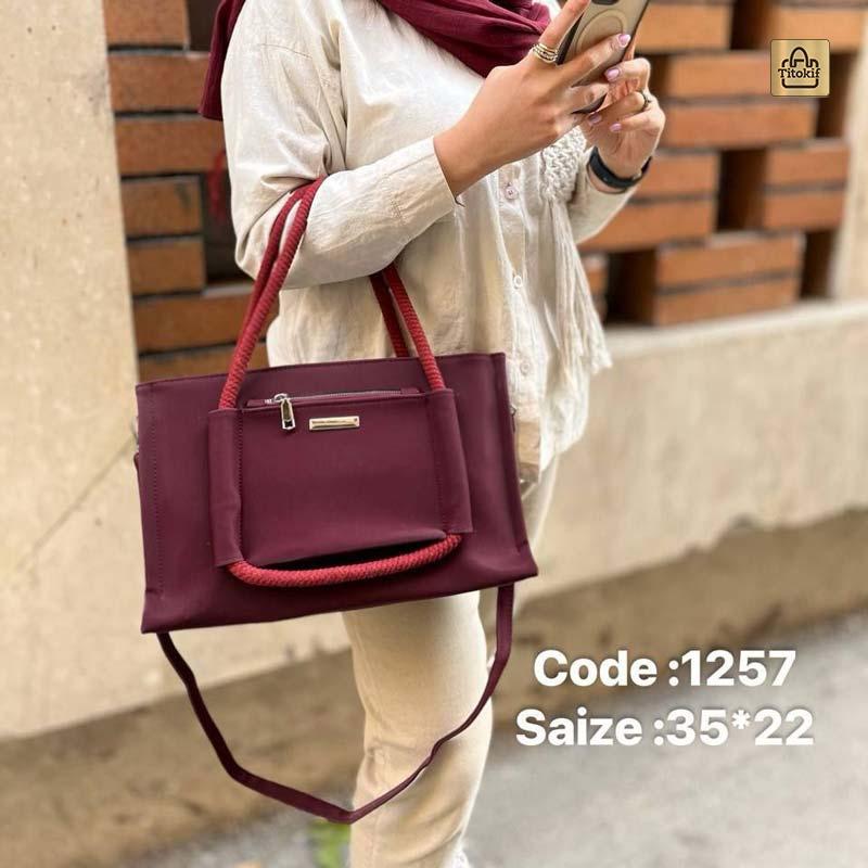 کیف دخترانه نانسی دوشی دستی دو حالته دانشجویی کد 1257