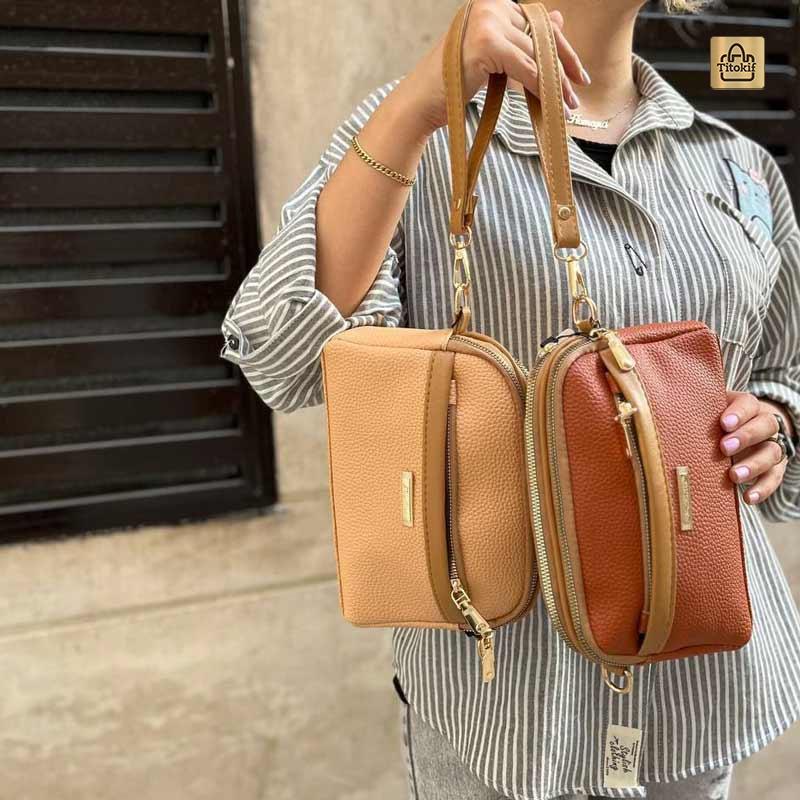 کیف دوشی دستی شرانگ دو حالته  کد 1703