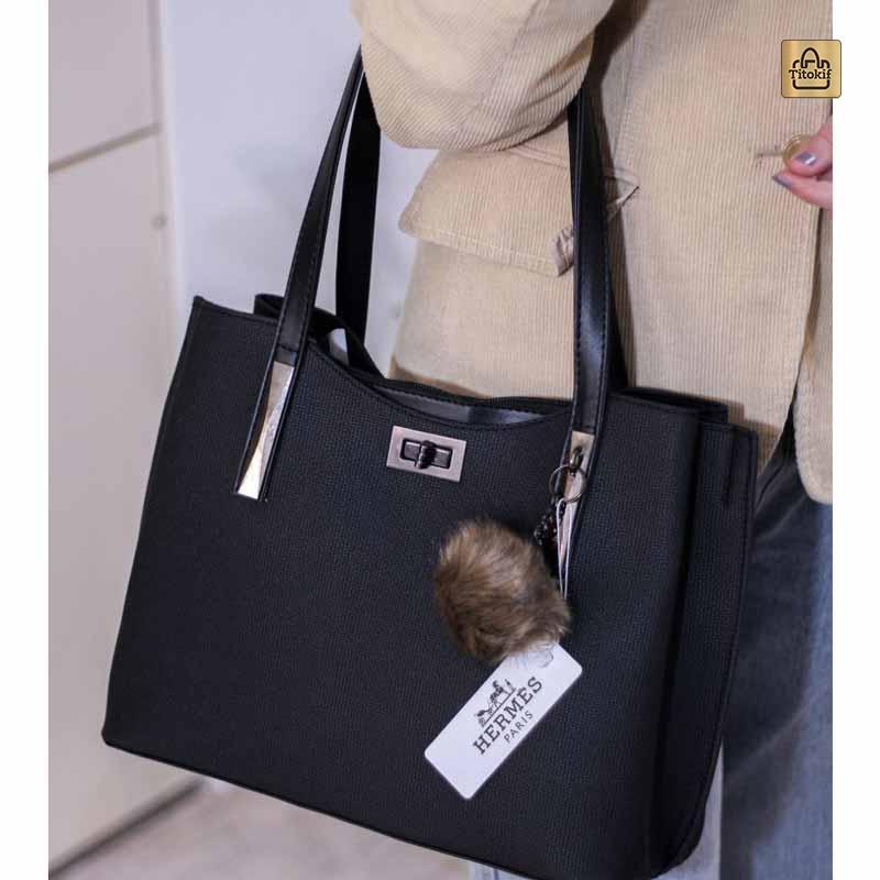 کیف دوشی دستی زنانه چرم طرح کنف کد 1732