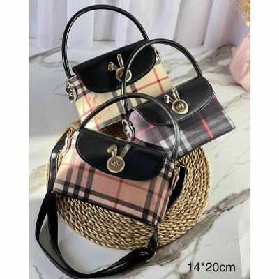 کیف دخترانه دو حالته دوشی و دستی طرح شطرنجی کد a91