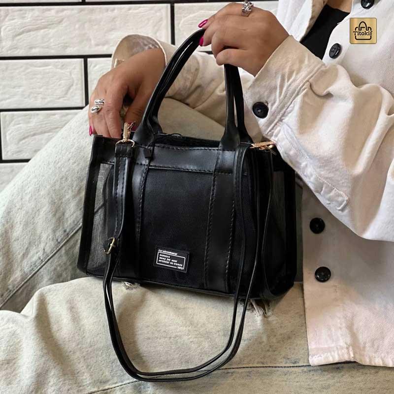 کیف دوشی دستی دوحالته توری دخترانه کد b34