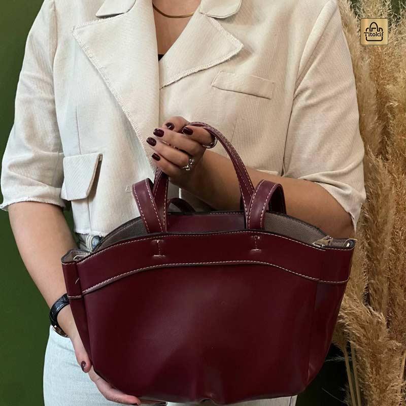 کیف دخترانه دوشی دستی دو حالته کد b70