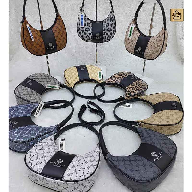 کیف مارک دخترانه دوشی دستی دو حالته هلالی کد c11