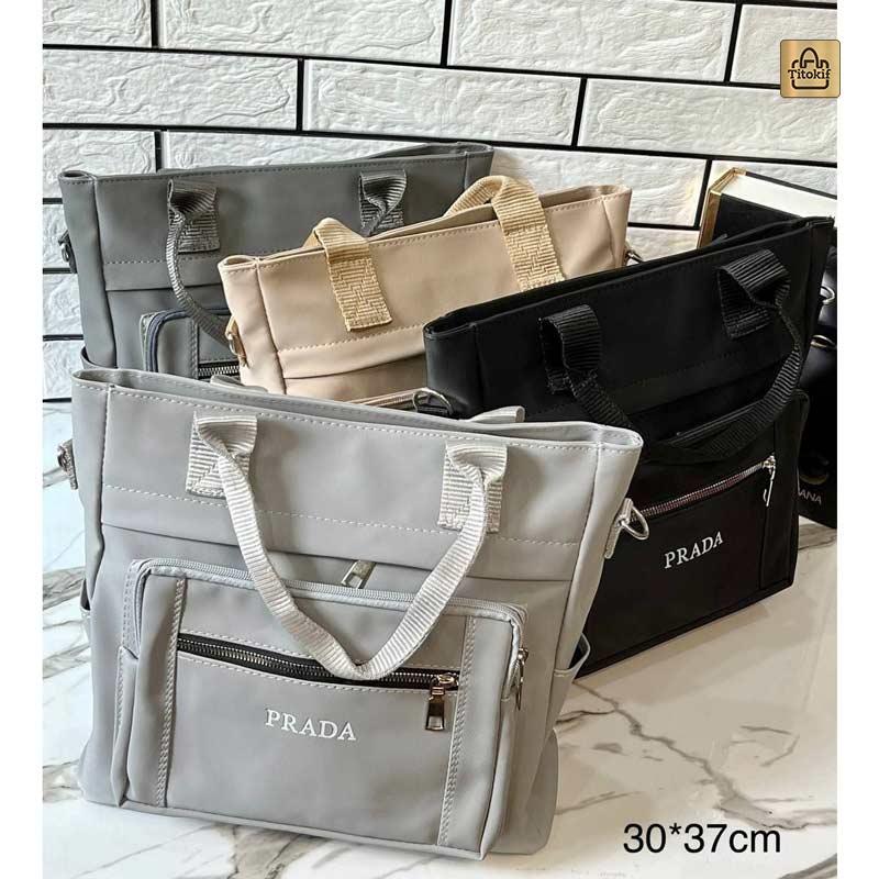 کیف دانشجویی دخترانه مدل پرادا کد b23